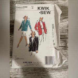 Kwik Sew Pattern 2290 Size Xs-XL Uncut